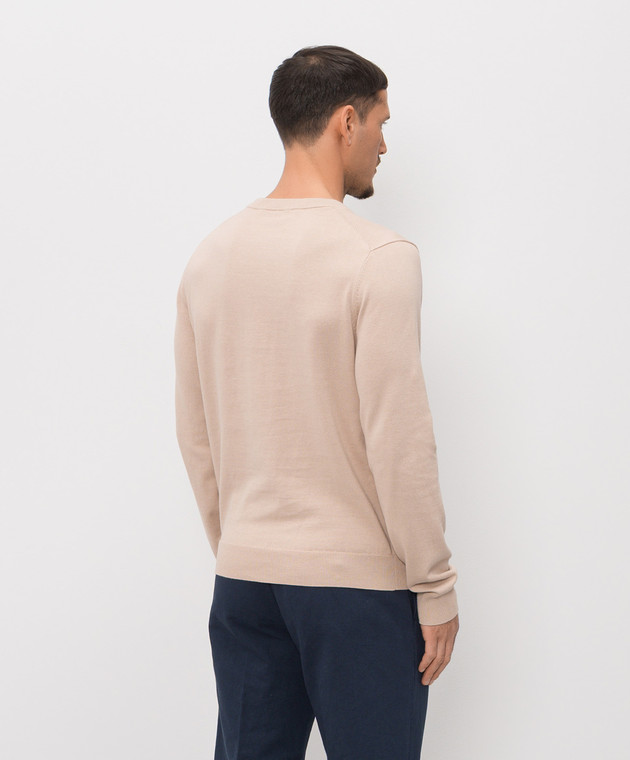 Trussardi Бежевый джемпер с вышивкой M0628000067NMK628K09 изображение 4