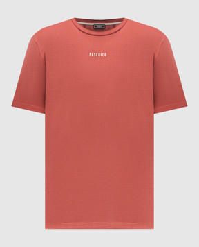 Peserico Красная футболка с принтом логотипа R55000J0Q302358
