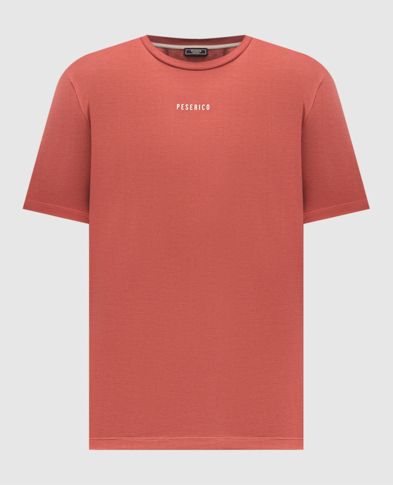 Красная футболка с принтом логотипа