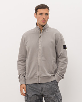 Stone Island Серый кардиган с патчем логотипа L2S156100066S0A20