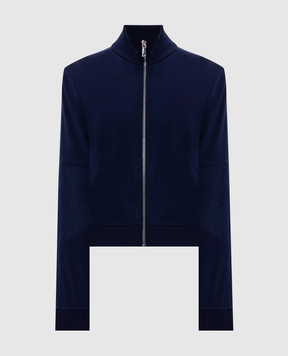 Max & Co Синя спортивна куртка з логотипом MCOCANDORE