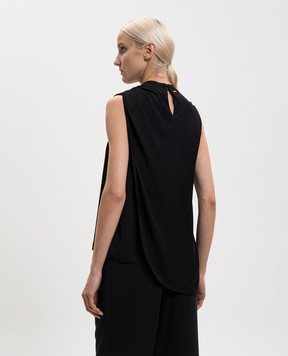Twinset Черный топ с драпировкой 261TP2420