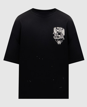 AMIRI Чорна футболка Eagle з принтом AMTOJR1024