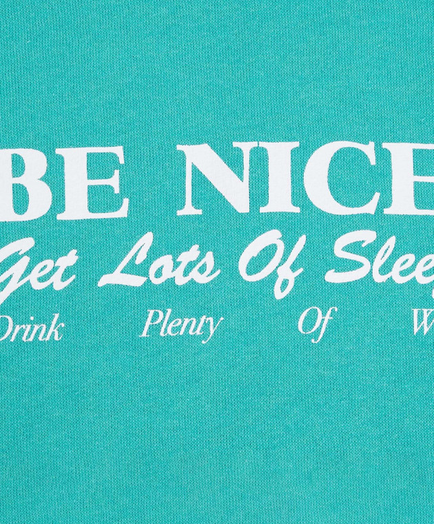 Sporty & Rich Дитячий зелений утеплений світшот Be Nice WS076712003GR02 зображення 3