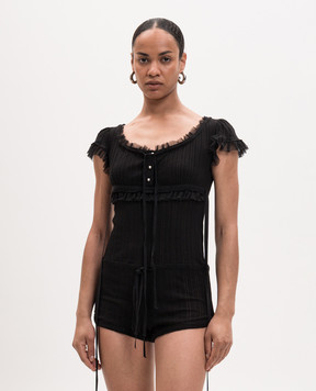 Ann Demeulemeester Чорний комбінезон Eila B0013949FA736