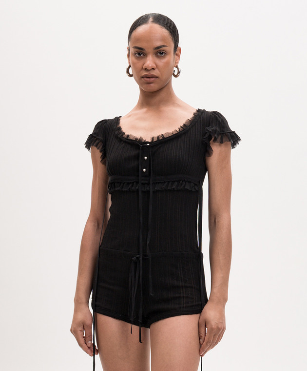 Ann Demeulemeester Черный комбинезон Eila B0013949FA736 изображение 3