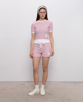 Thom Browne Белые шорты в полоску FJQ133AJ0268