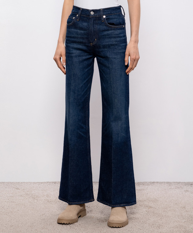 CITIZENS OF HUMANITY Синие джинсы клеш Kimberly 70's Flare 2245C1854 изображение 3
