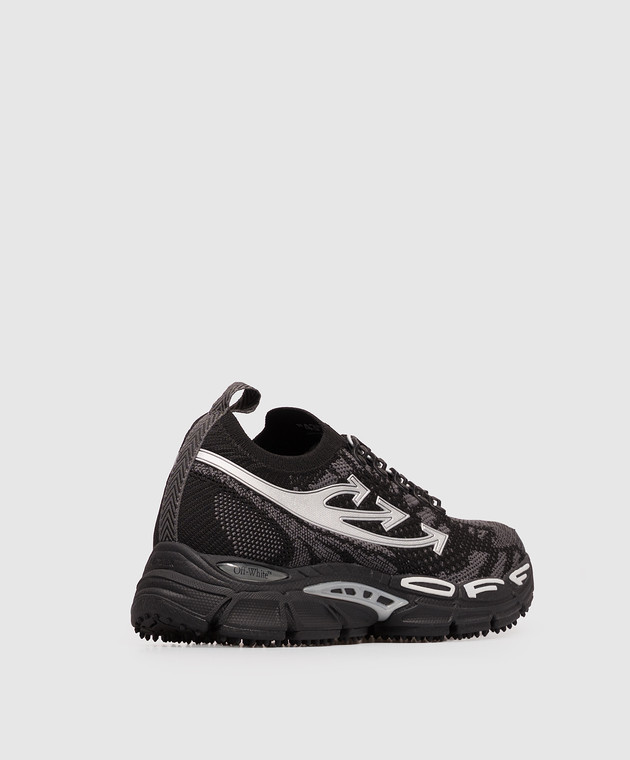 Off-White Чорні кросівки Be Right Back у візерунок OF06207001 зображення 3