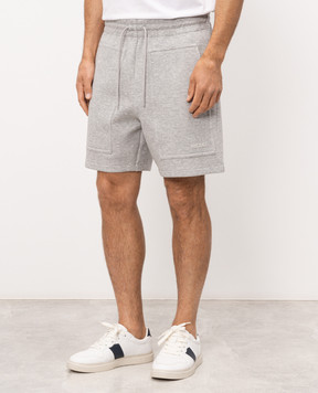 Mackage Сірі меланжеві шорти Elwood з фактурним логотипом ELWOODR