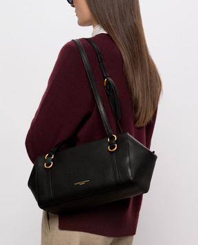 Gianni Chiarini Чорна шкіряна сумка-тоут TERRY BS12230COMMGRN