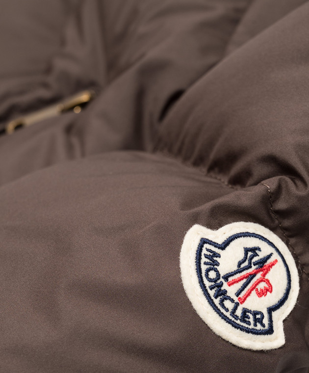 Moncler ENFANT Детский коричневый пуховик Duilla L29541A00102597YW изображение 3