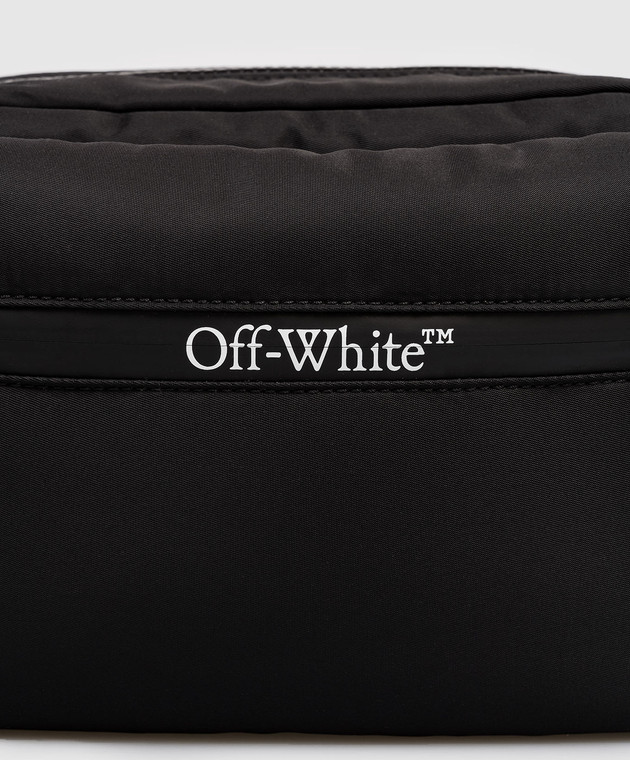 Off-White Чорна сумка з логотипом OMNQ081C99FAB001 зображення 4