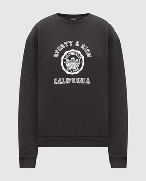 Sporty & Rich Серый утепленный свитшот California ST07164508BA02