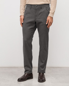 Florentino Сірі штани з патчем логотипа 225554520706