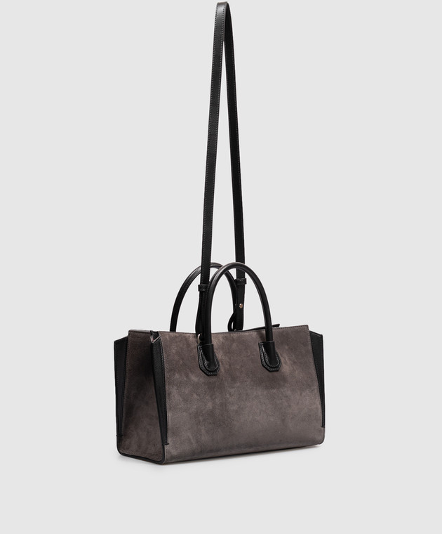 Givenchy Серая сумка замшевая тоут Catchall с фактурным логотипом BB5197B2D6 изображение 3