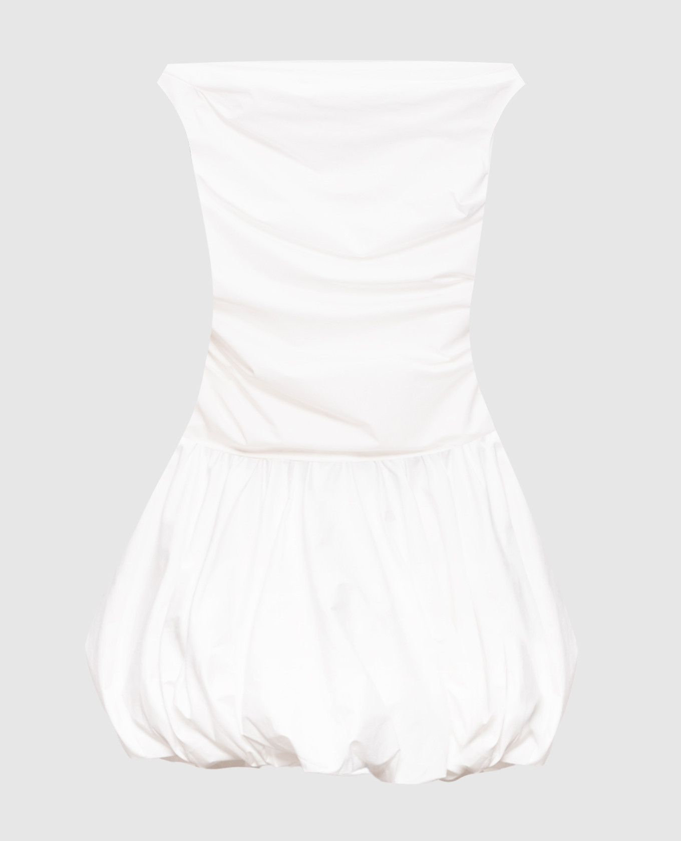 Белое платье Salina с драпировкой