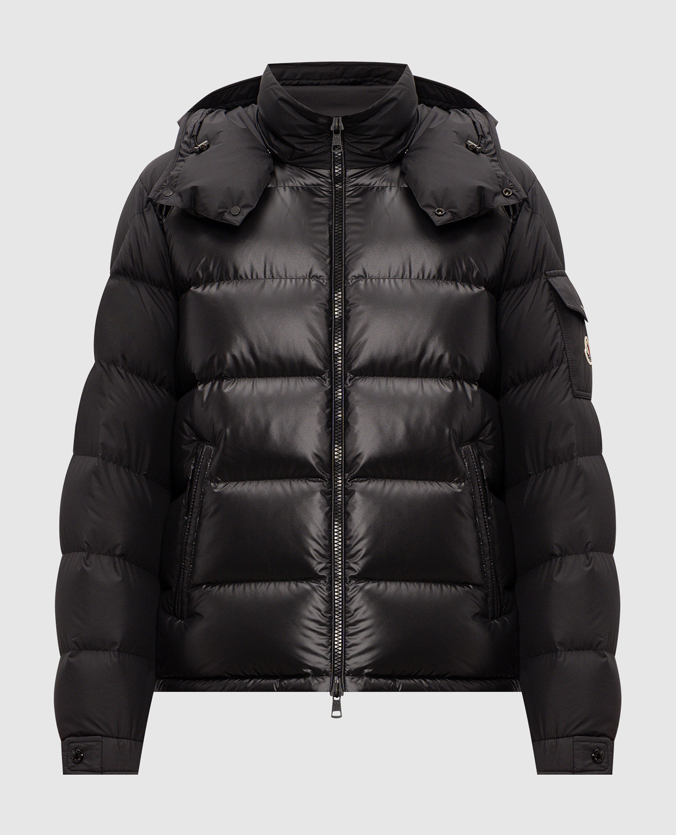 Черный пуховик Moncler Maya