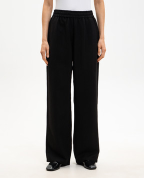 Ami Paris Чорні штани з льоном FTR868VI0052