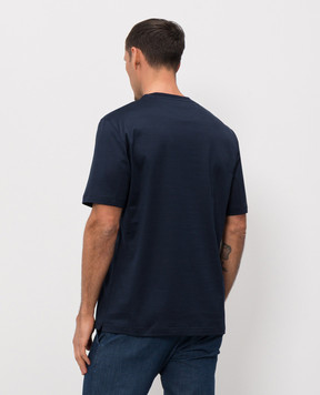 Castangia dal 1850 Синя футболка з вишивкою DMTSDM51S26