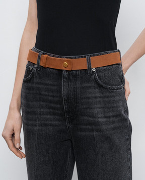 Gianni Chiarini Коричневый кожаный ремень CNK00761NBK