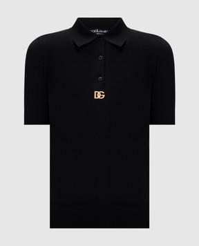 Dolce&Gabbana Чорне поло з логотипом DG FX253ZJCMF5
