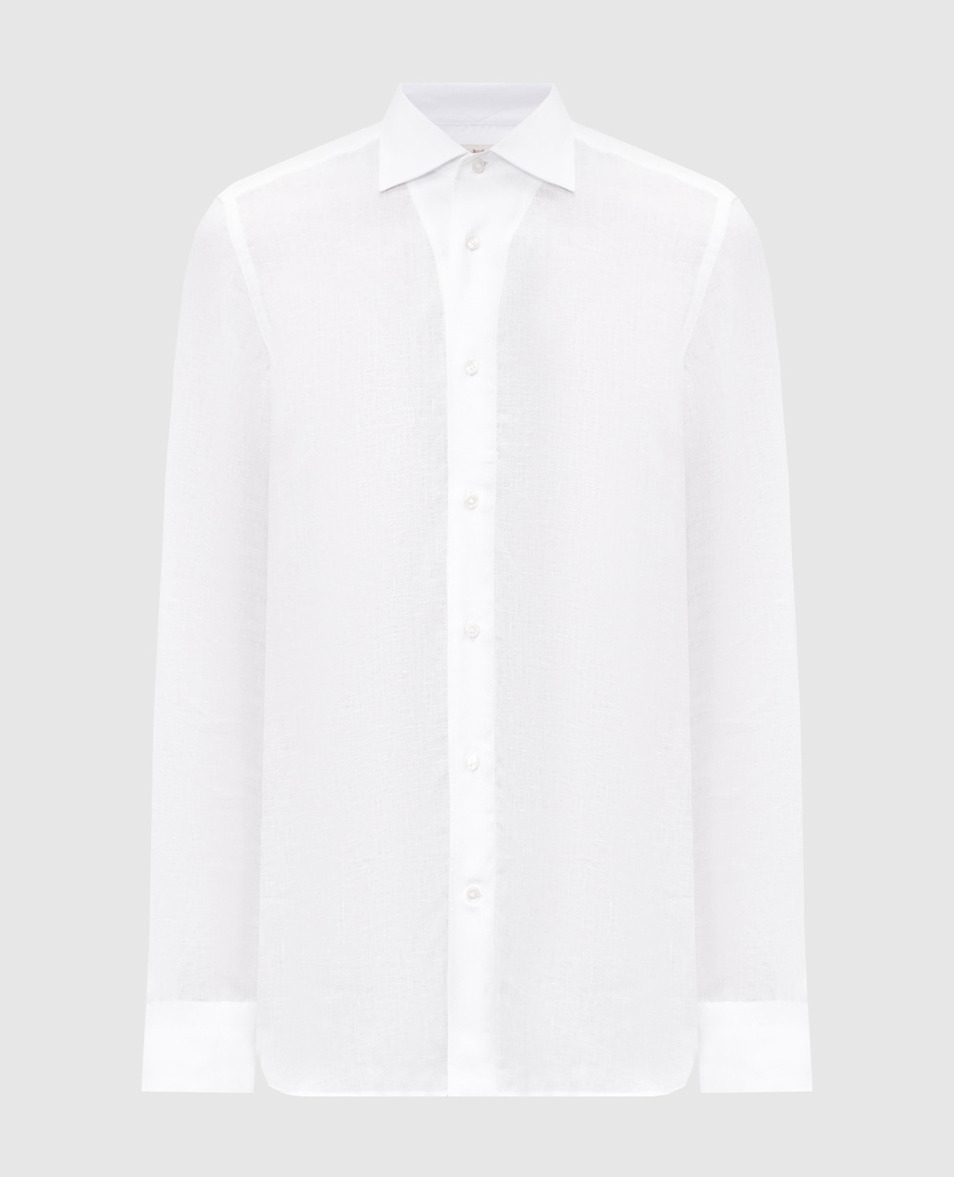 Белая рубашка из льна