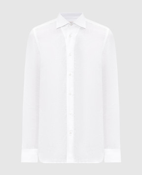 Enrico Mandelli Біла сорочка з льону CUBANA5701