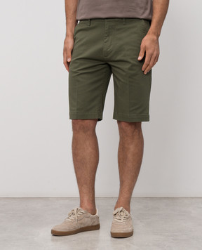 Cashmere&Whiskey Шорти кольору хакі з бавовни 0276109345