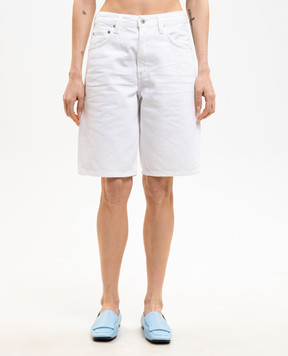 CITIZENS OF HUMANITY Белые джинсовые бермуды Court 22821248