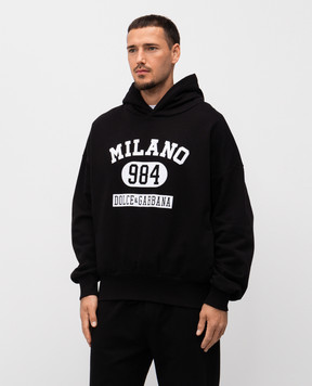 Dolce&Gabbana Черные худи с принтом логотипа G9BJGTG7PLP