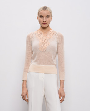 Ermanno Scervino Бежевий джемпер з кашеміру D485L313APKFX