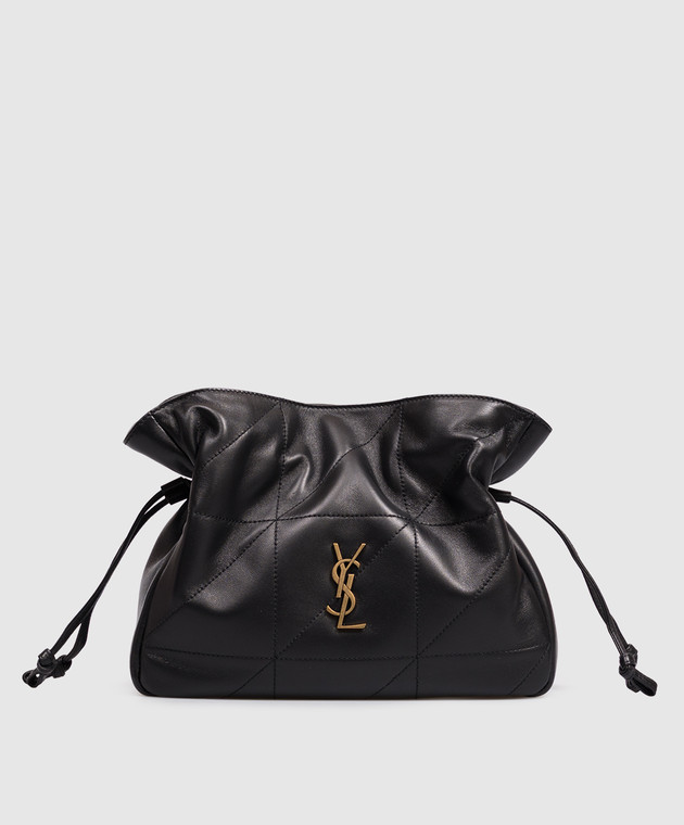Saint Laurent Чорна шкіряна сумка-кісет JAMIE 862712AAB32
