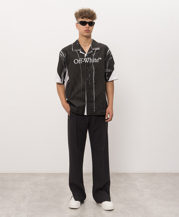 Off-White Сорочка з короткими рукавами Negative 44MGG01QF26F002 зображення 2