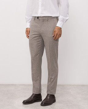 Brunello Cucinelli Сірі штани з вовни M038PI1770