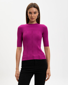 Twinset Розовый топ в рубчик 261TP3402