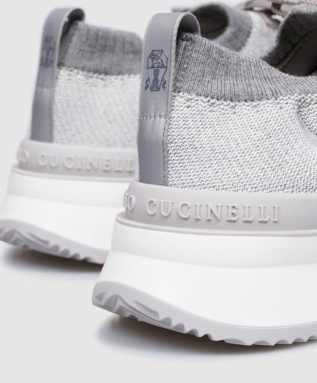 Brunello Cucinelli Сірі кросівки MZUEHRO342 зображення 5