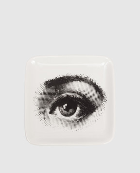 Fornasetti Біла порцелянова попільничка Occhio P36X459