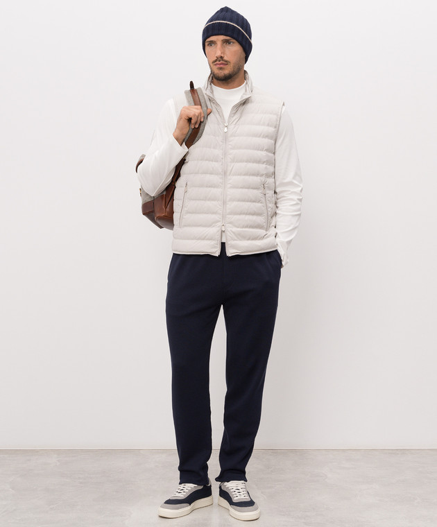 Brunello Cucinelli Спортивні штани темно-синього кольору MM8313243G зображення 2