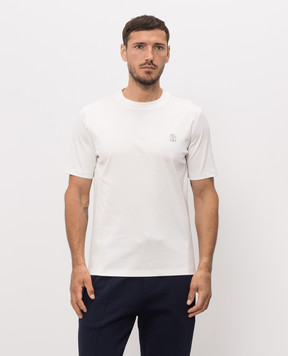 Brunello Cucinelli Белая футболка M0B138440