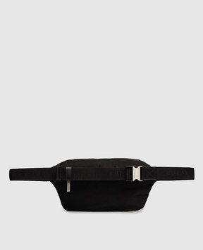 Off-White Чорна поясна сумка з логотипом OMNO037C99FAB001