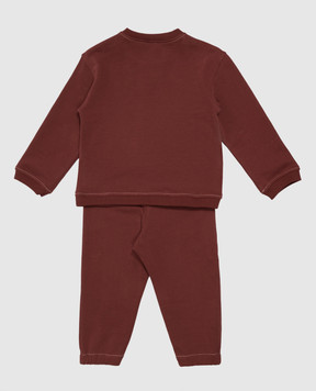 Brunello Cucinelli Детский бордовый костюм BN05NMT04S