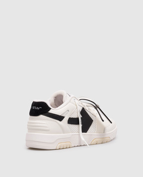 Off-White Белые комбинированные кроссовки Slim Out Of Office с логотипом OMIA243C99LEA002