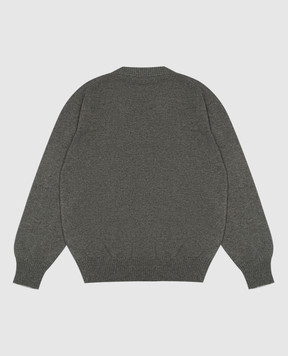 Brunello Cucinelli Дитячий сірий кардиган з кашеміру B22M10016B