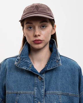 The Attico Коричнева кепка з вишивкою емблеми 260WAC00041CCC131EM