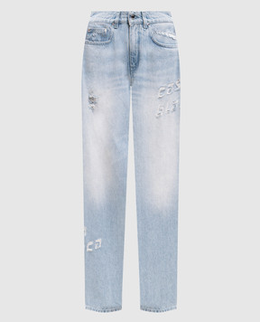 Casablanca Голубые джинсы с прорехами WSS26DN01901