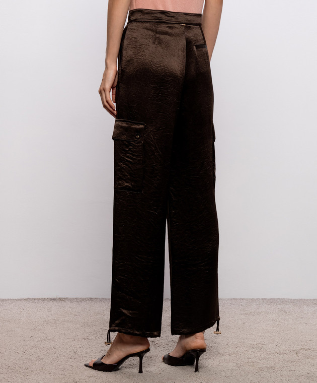Twinset Коричневі карго з фактурним логотипом 262TP2101 зображення 4