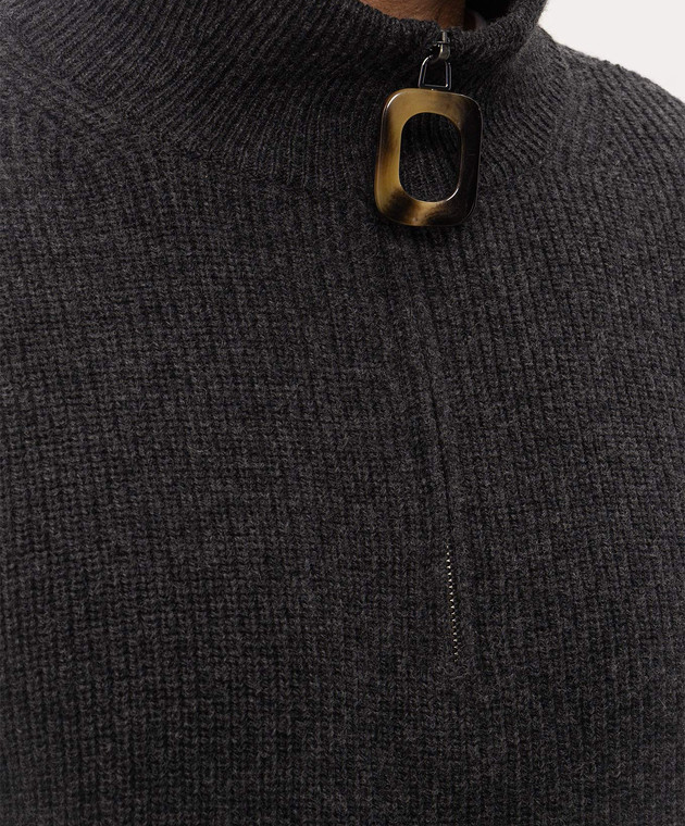 JW Anderson Сірий светр з вовною KW1481YN0542 зображення 5
