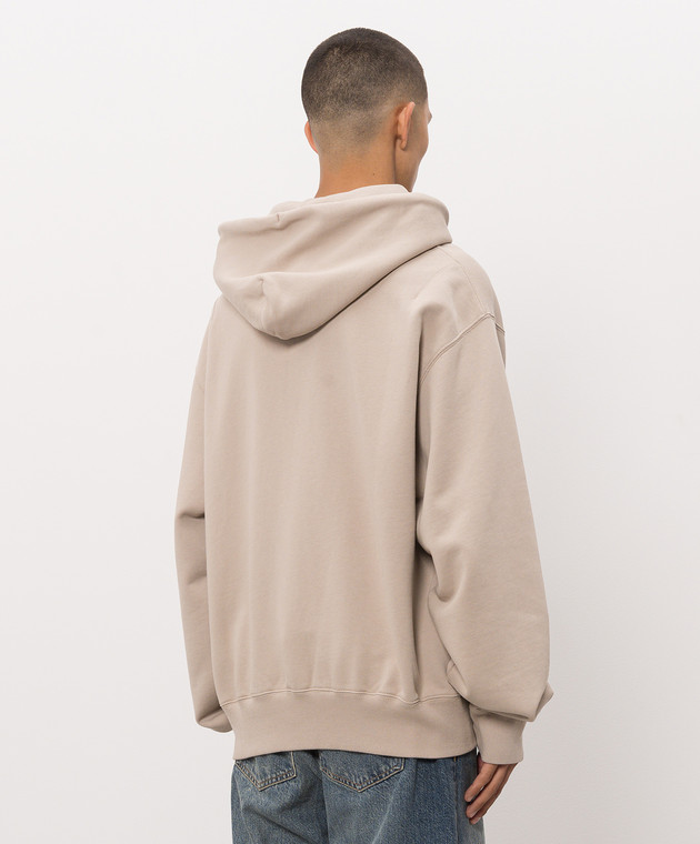 Off-White Бежевые худи с фактурным логотипом 44MBB12NF26F004 изображение 4