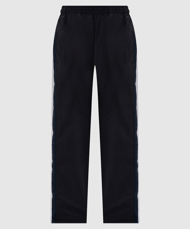 Vetements Черные спортивные брюки с вышивкой логотипа MH27TP108B